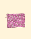 Pochette fleurie Rose