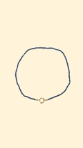 Collier court Bleu