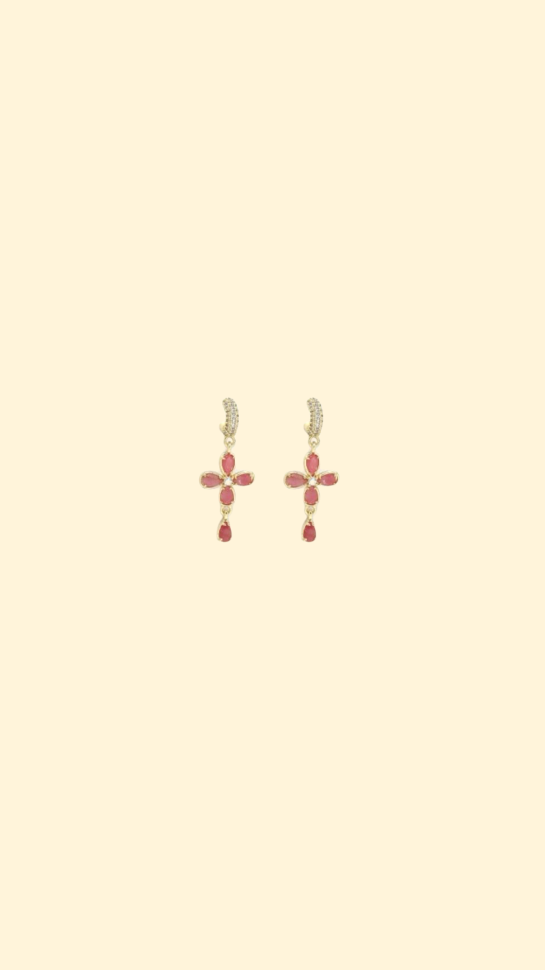Boucles d'oreilles petites Croix