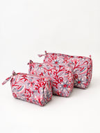 Trousse de toilette fleurie Lila