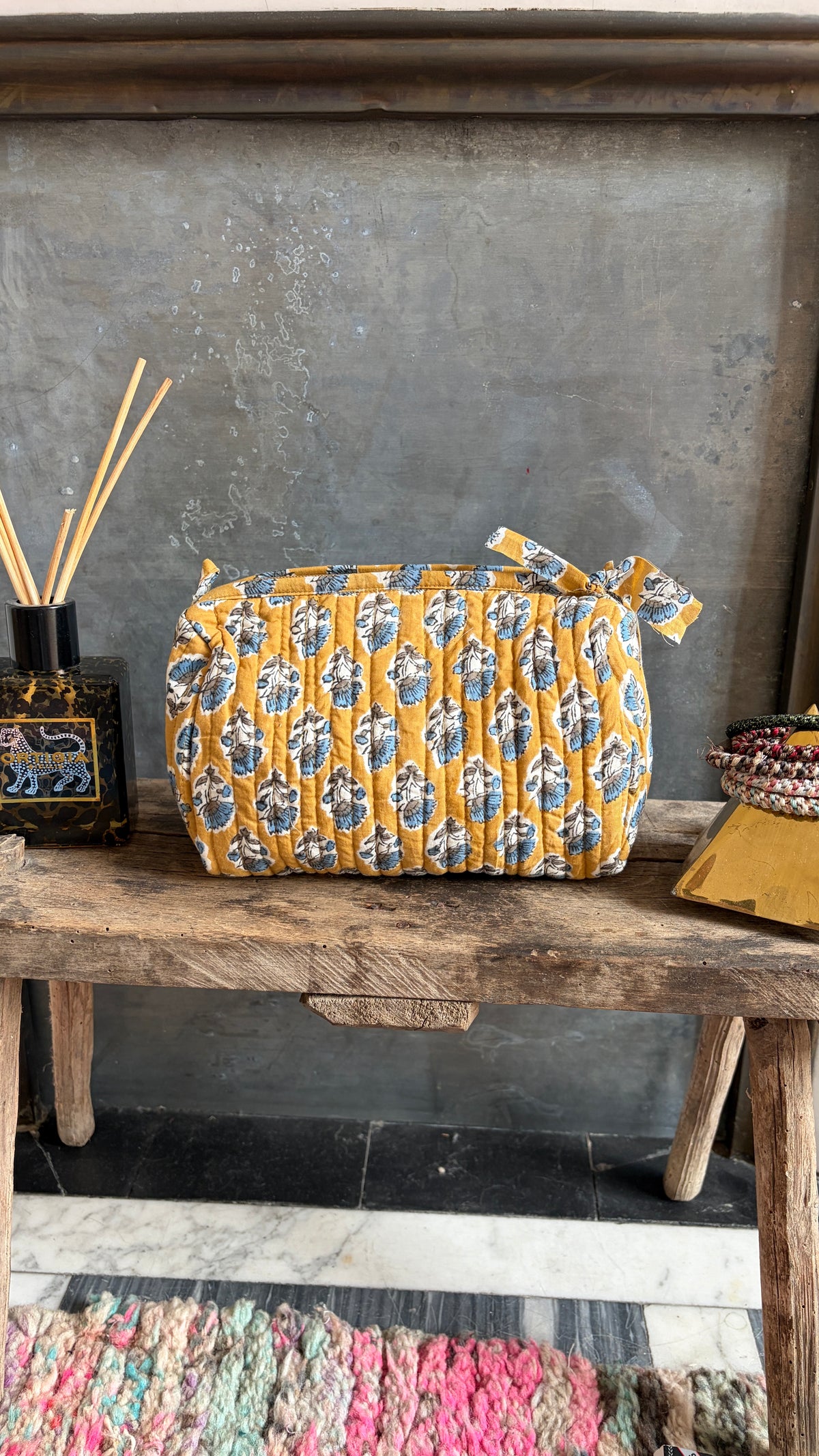 Trousse de toilette Moutarde