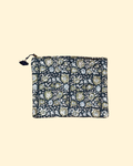 Pochette fleurie Noire