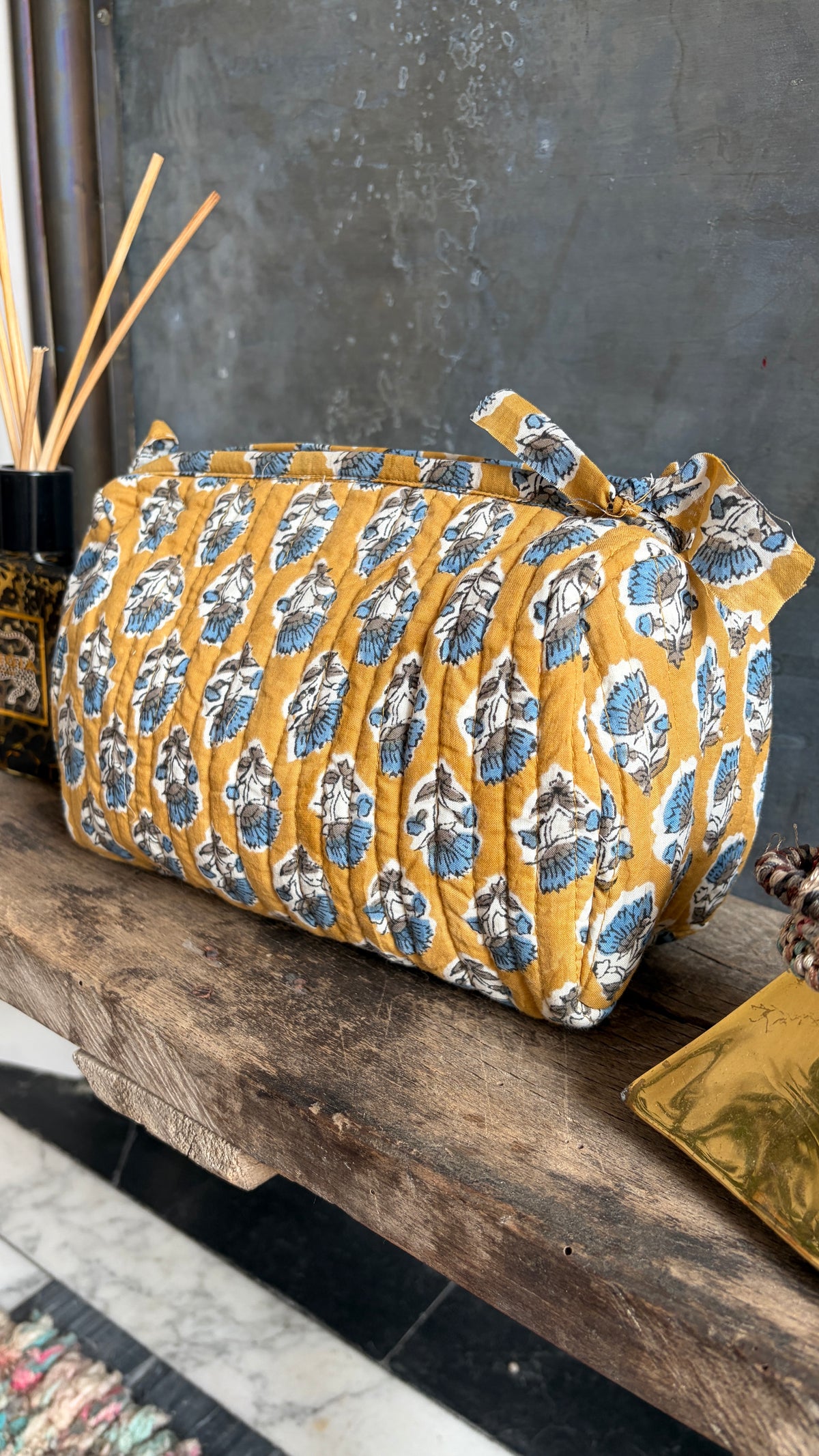 Trousse de toilette Moutarde