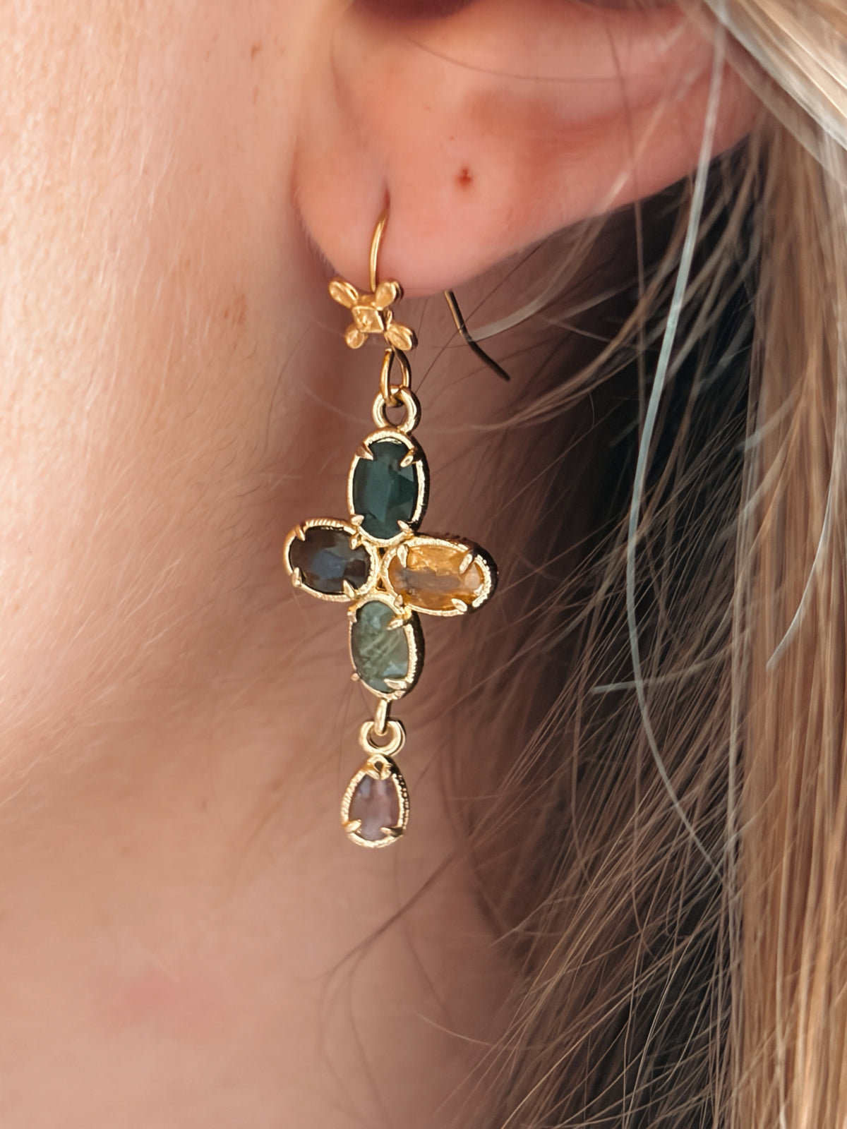 Boucles d'oreilles petites Croix