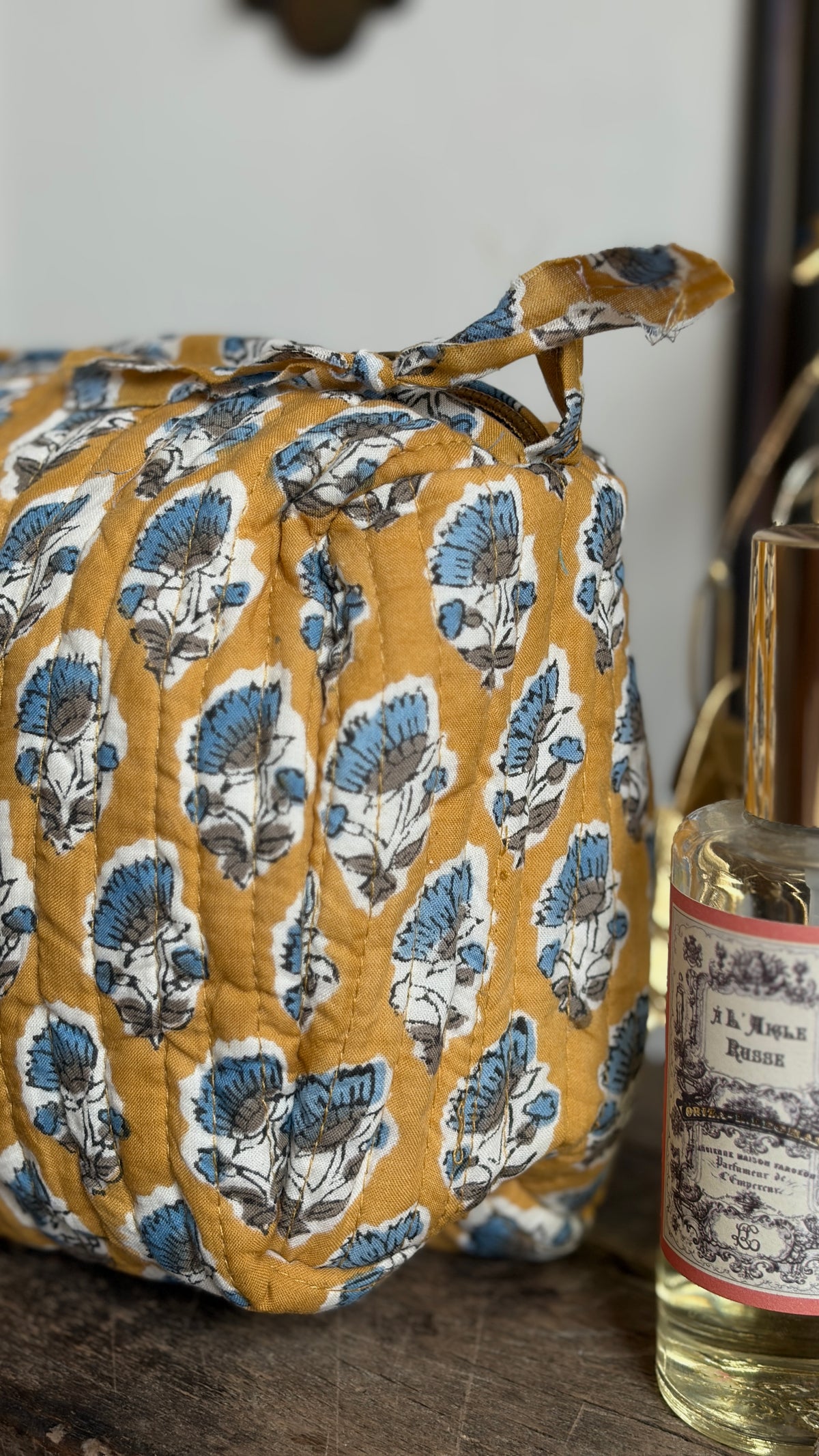 Trousse de toilette Moutarde