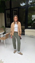 Veste en velours côtelé zippée