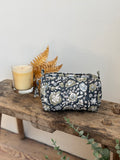 Trousse de toilette fleurie Noire