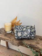 Trousse de toilette fleurie Noire
