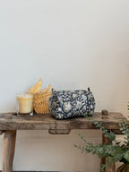 Trousse de toilette fleurie Noire