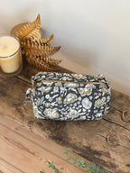 Trousse de toilette fleurie Noire