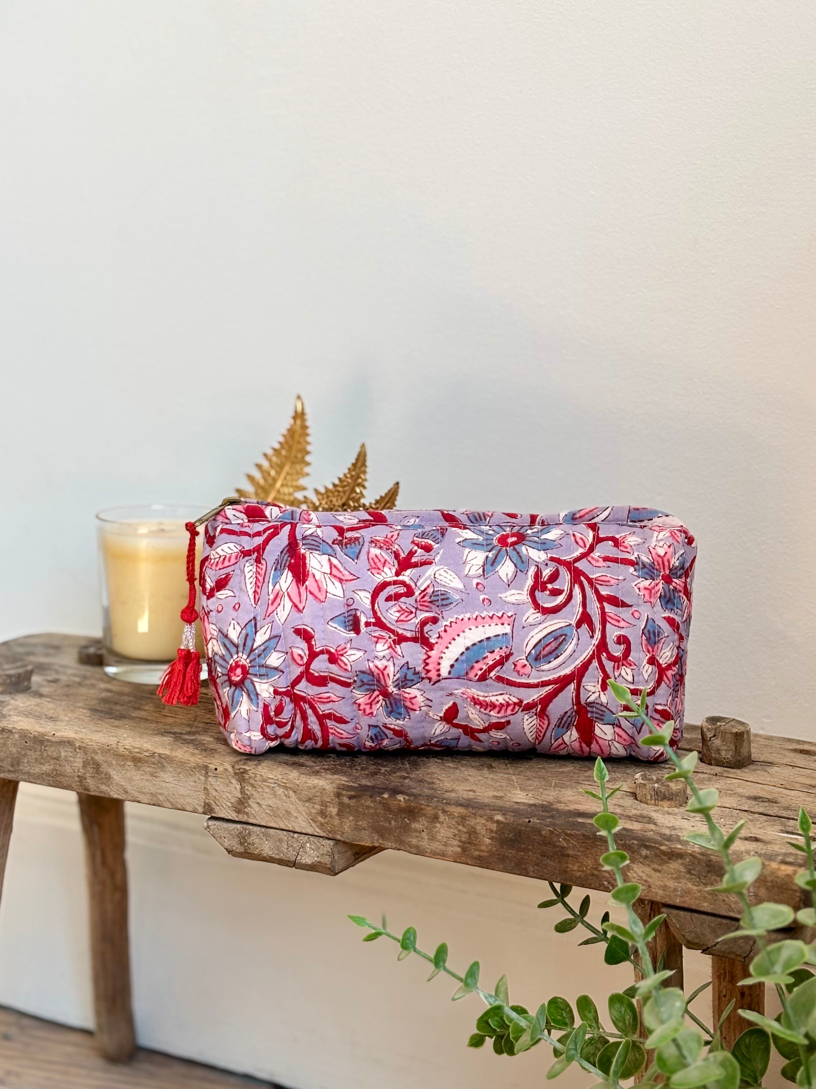 Trousse fleurie Lila