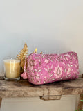 Trousse fleurie Rose